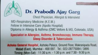 specialised doctors allergology mumbai Dr.Prabodh Garg Chest and Allergy clinic