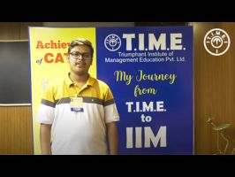 T.I.M.E. student selected into IIM Bangalore MBA 2023-25 batch
